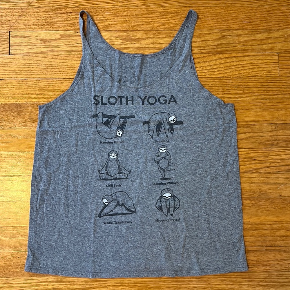 Sloth Yoga Tank, M